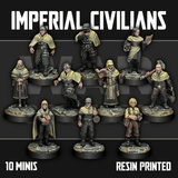Tabletop Terrain Miniature Imperial Civilians
