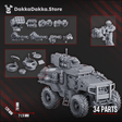 Tabletop Terrain Miniature Infantry Fighting Vehicle "Neofelis" N-59