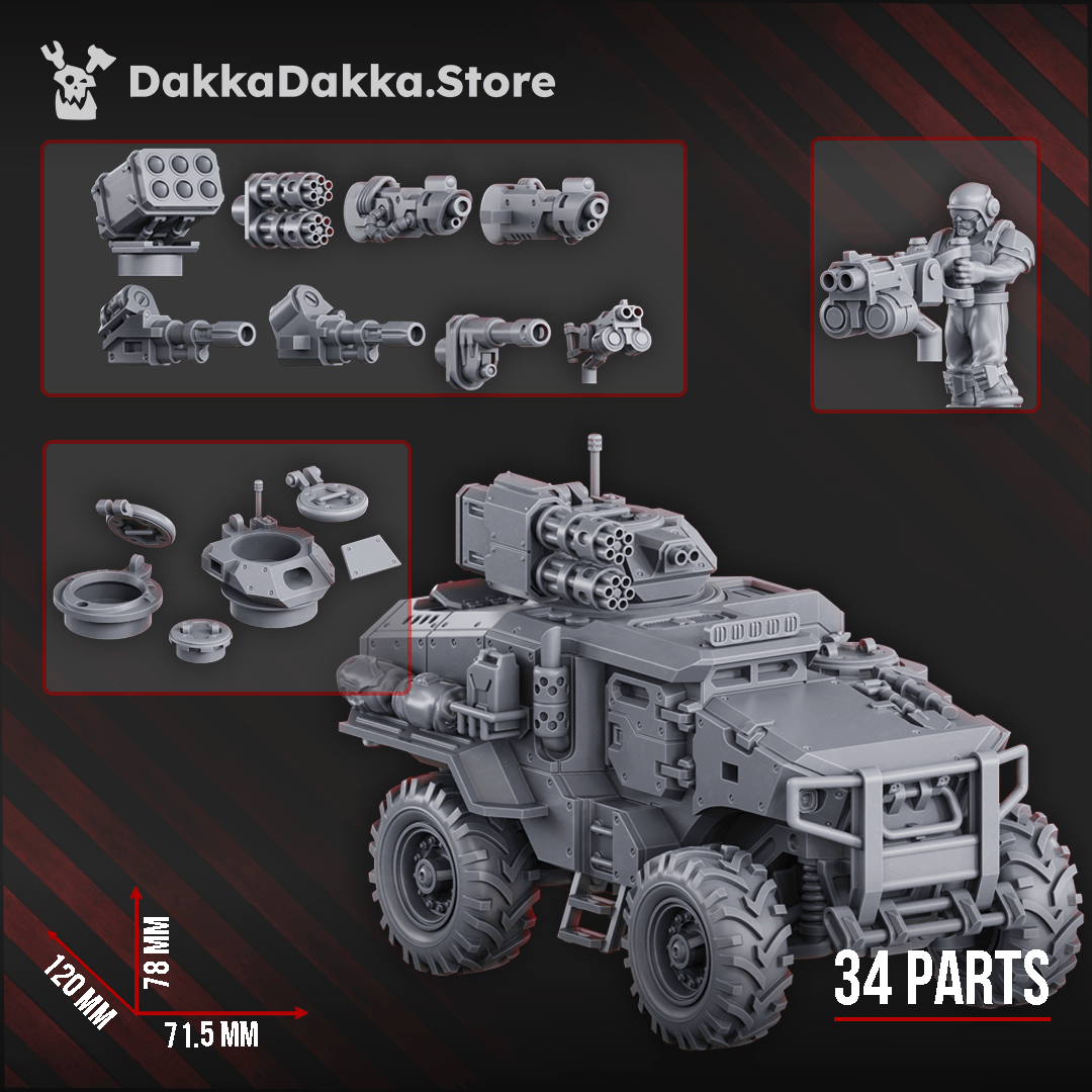 Tabletop Terrain Miniature Infantry Fighting Vehicle "Neofelis" N-59