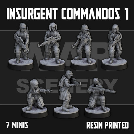 Tabletop Terrain Miniature Insurgent Commandos 1