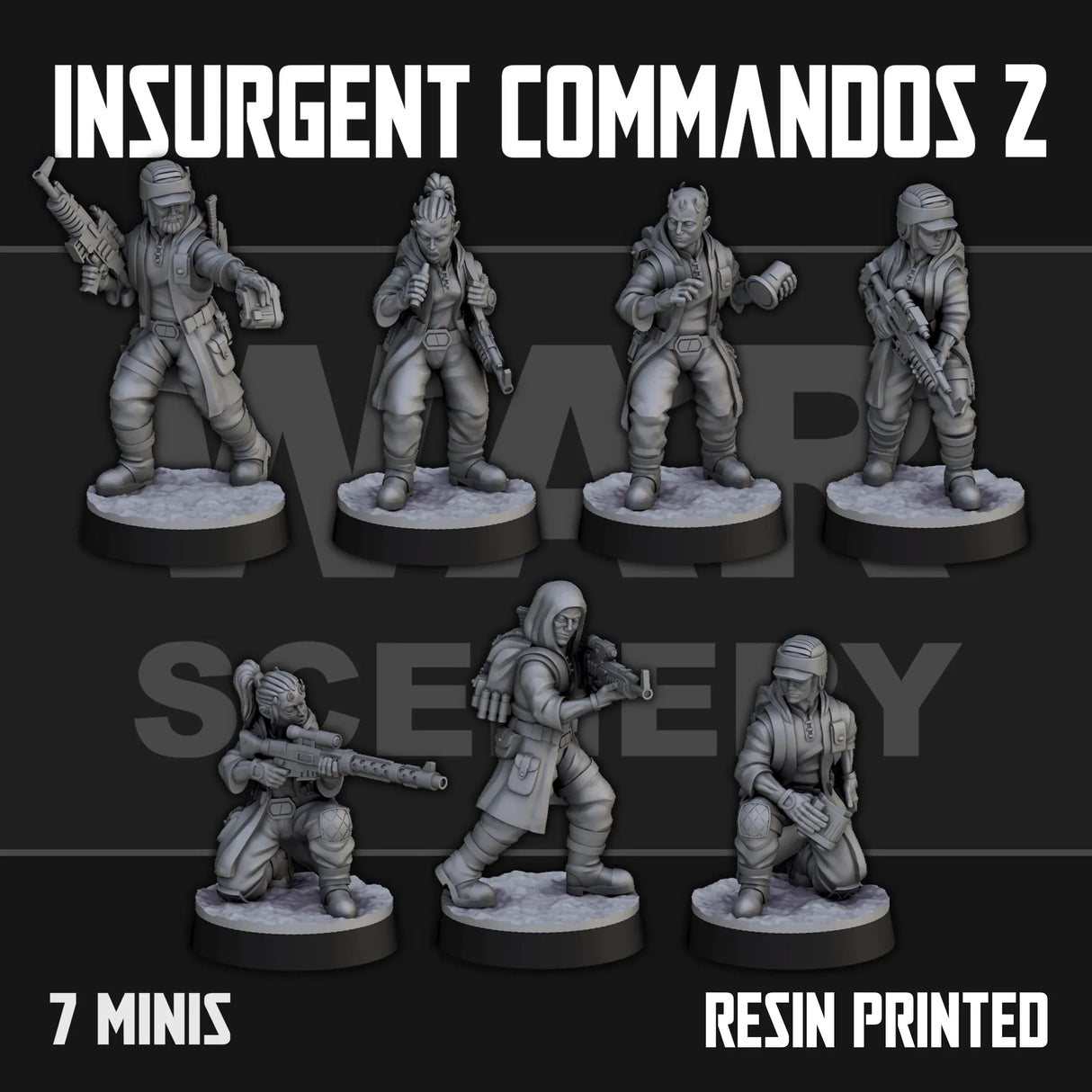 Tabletop Terrain Miniature Insurgent Commandos 2