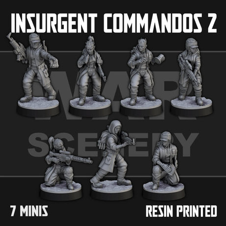 Tabletop Terrain Miniature Insurgent Commandos 2