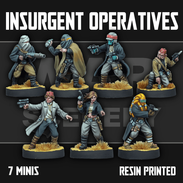 Tabletop Terrain Miniature Insurgent Operatives