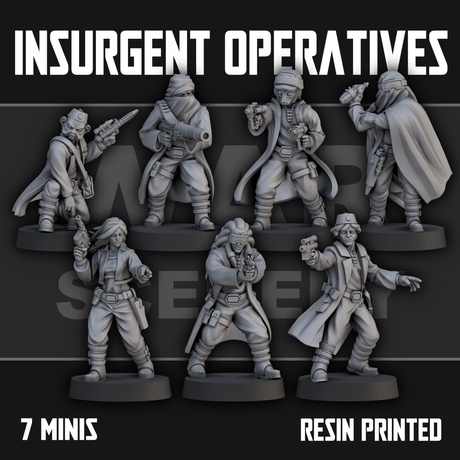 Tabletop Terrain Miniature Insurgent Operatives