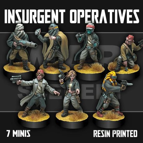 Tabletop Terrain Miniature Insurgent Operatives