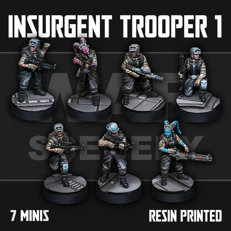 Tabletop Terrain Miniature Insurgent Troopers 1
