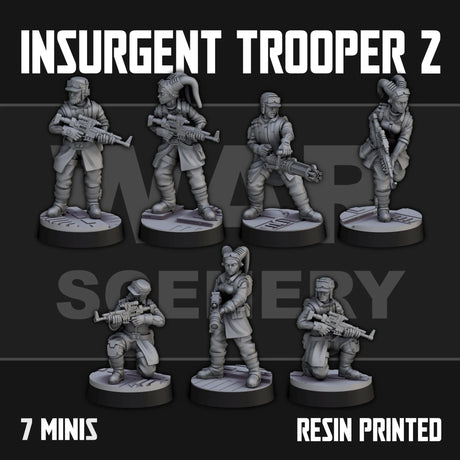 Tabletop Terrain Miniature Insurgent Troopers 2