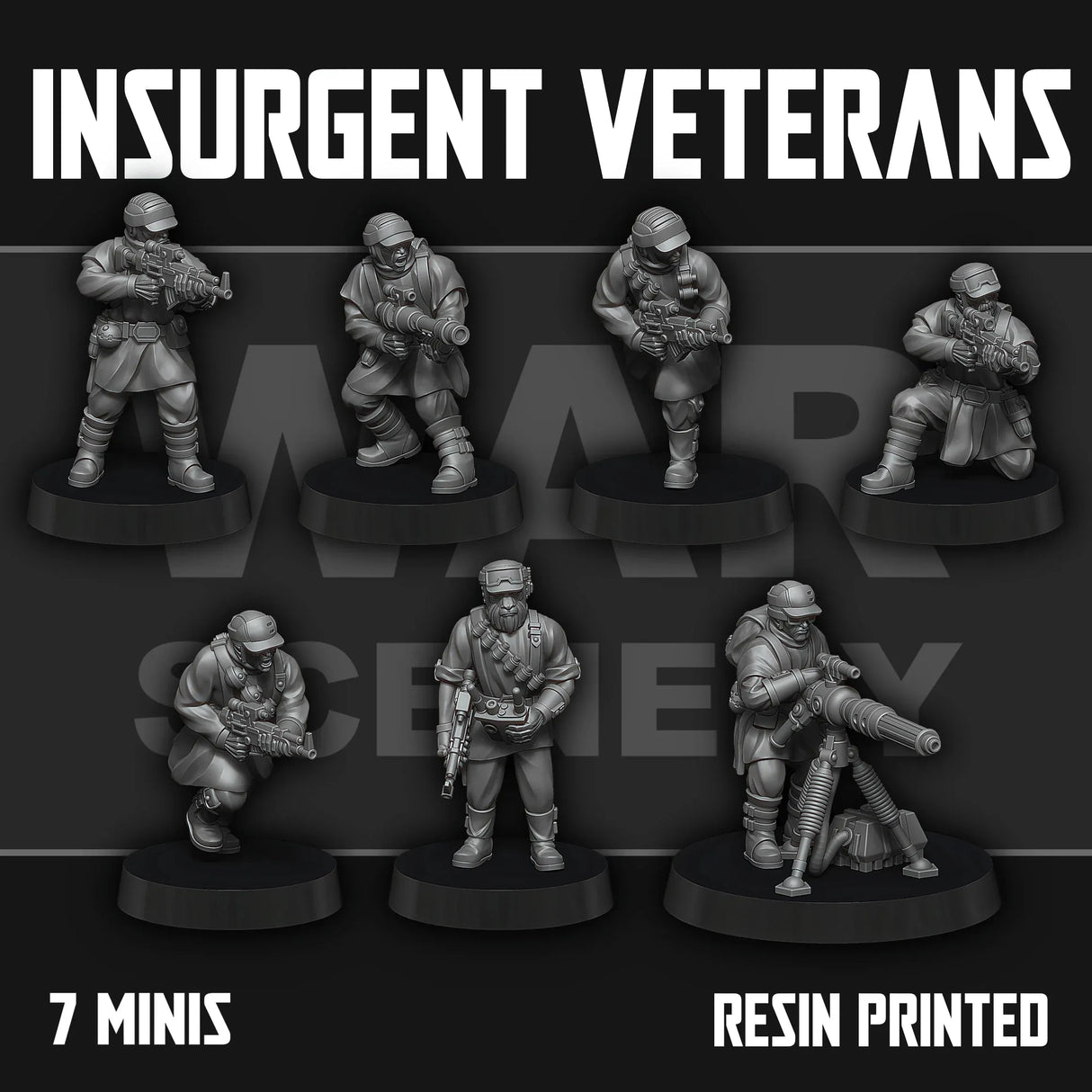 Tabletop Terrain Miniature Insurgent Veterans