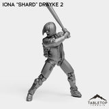 Tabletop Terrain Miniature Iona “Shard” Drayke 2 Iona ''Shard'' Drayke - Hashtag Rioters