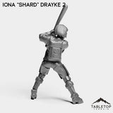 Tabletop Terrain Miniature Iona ''Shard'' Drayke - Hashtag Rioters