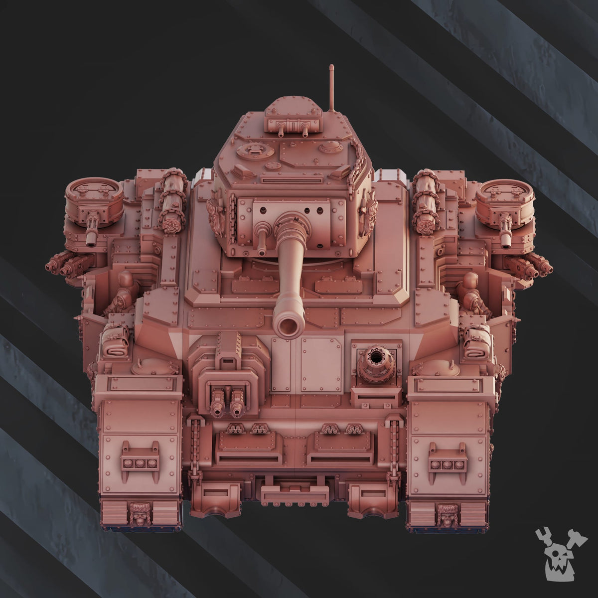 Tabletop Terrain Miniature "Iron Curtain" Great Tank