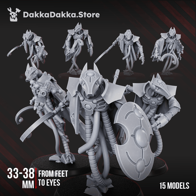 Tabletop Terrain Miniature Iron Guards Squad (x15)