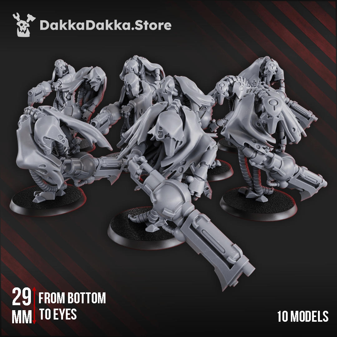 Tabletop Terrain Miniature Iron Phantoms Squad (x10)