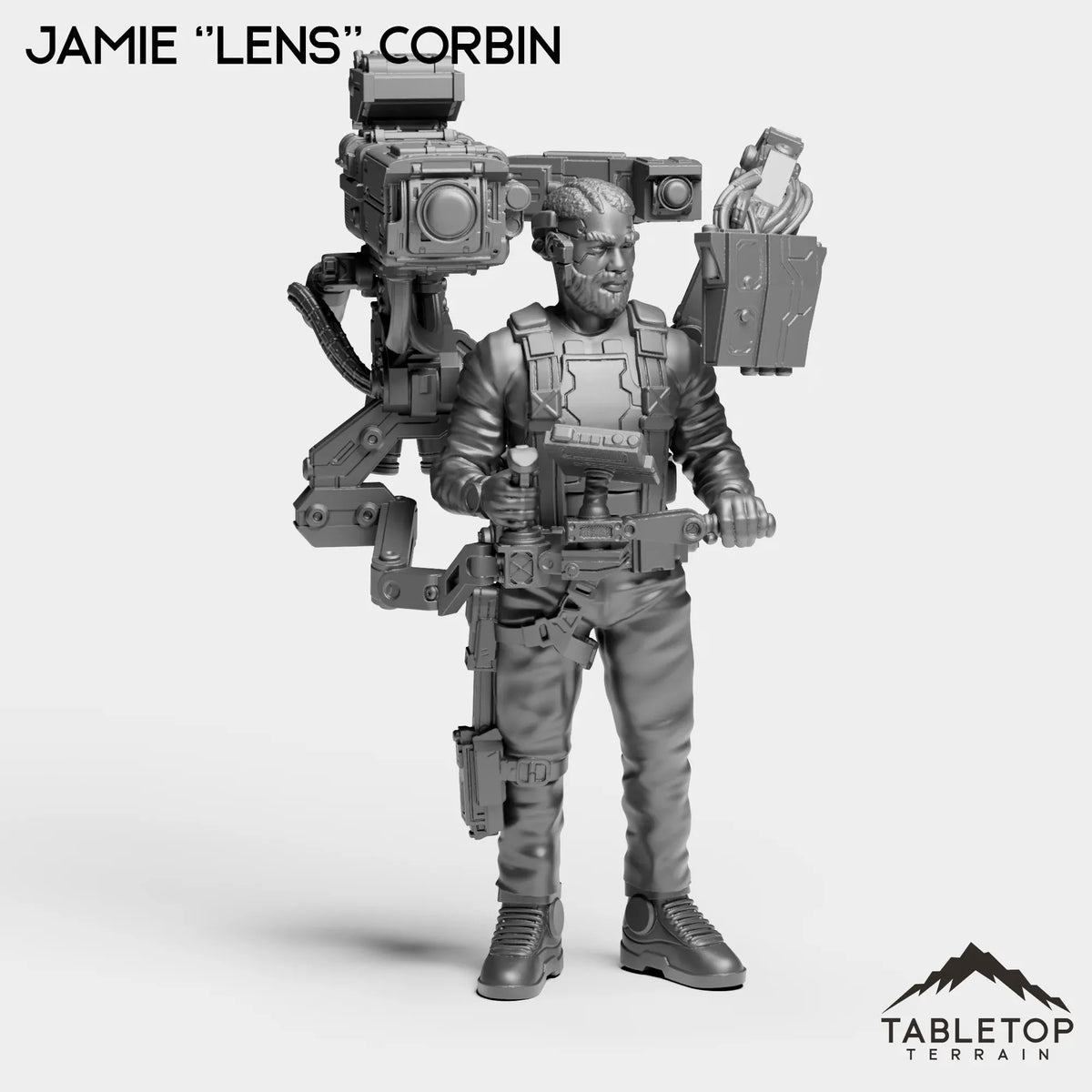 Tabletop Terrain Miniature Jamie ''Lens'' Corbin - Channel 77