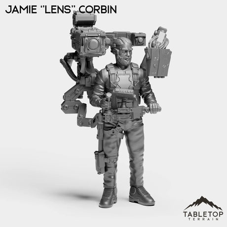 Tabletop Terrain Miniature Jamie ''Lens'' Corbin - Channel 77