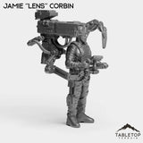 Tabletop Terrain Miniature Jamie ''Lens'' Corbin - Channel 77