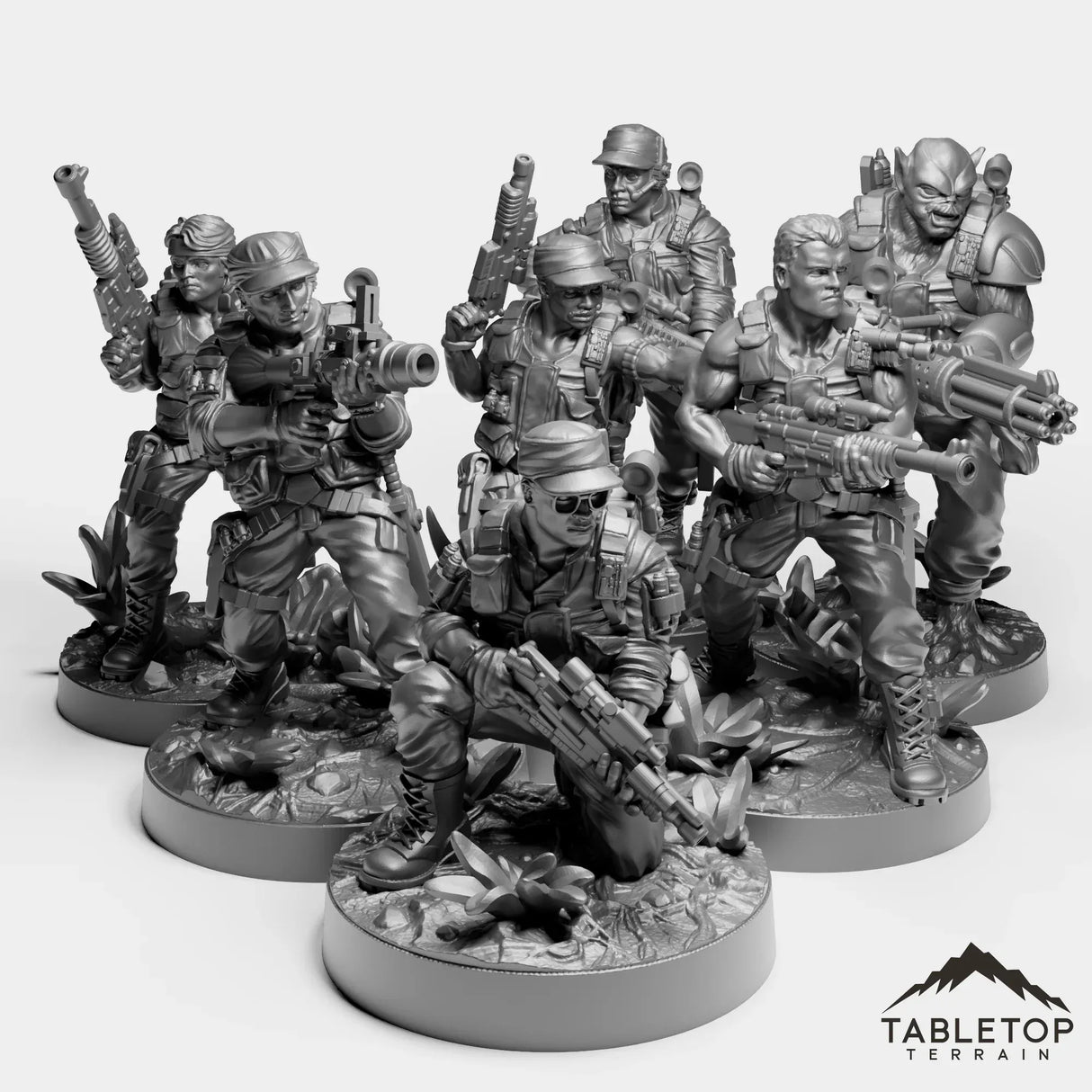 Tabletop Terrain Miniature JETA Squad
