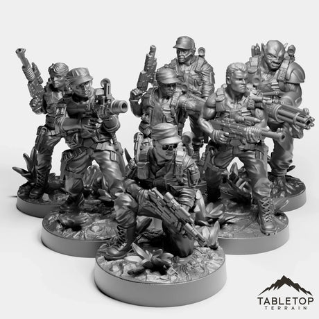 Tabletop Terrain Miniature JETA Squad