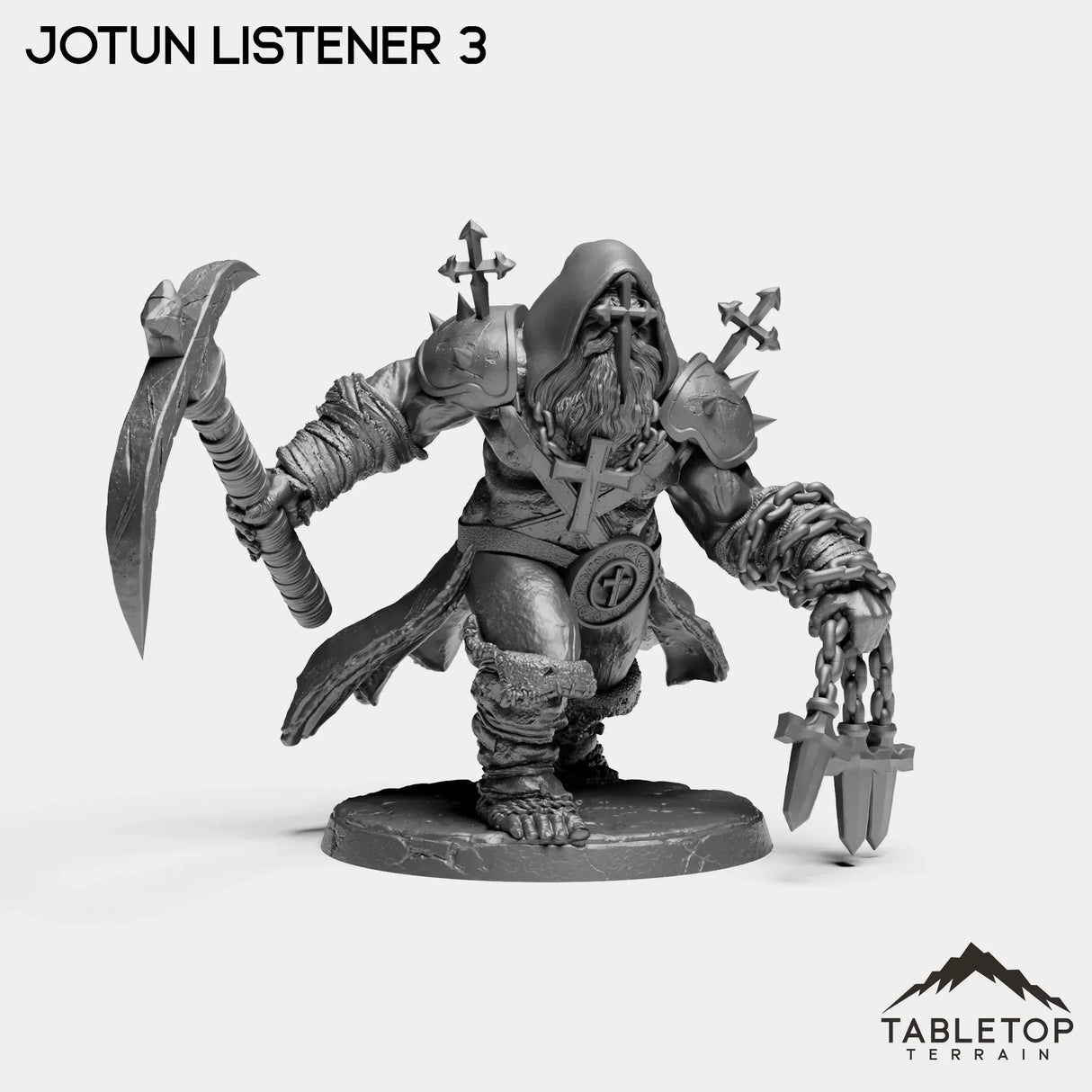 Tabletop Terrain Miniature Jotun Listeners - The Norse Procession
