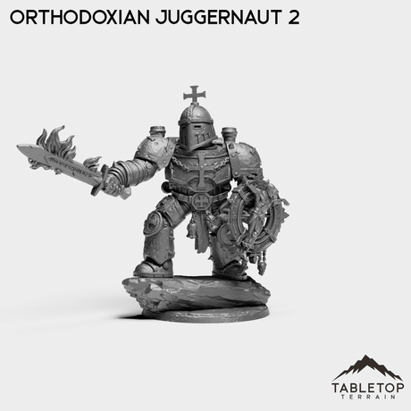 Tabletop Terrain Miniature Juggernaut 2 Orthodoxian Juggernauts - The Norse Procession
