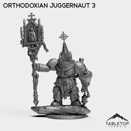 Tabletop Terrain Miniature Juggernaut 3 Orthodoxian Juggernauts - The Norse Procession