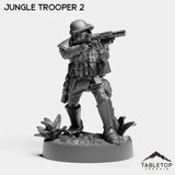 Tabletop Terrain Miniature Jungle Troopers