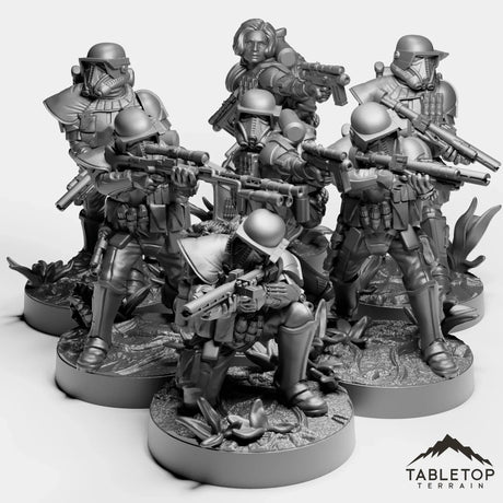 Tabletop Terrain Miniature Jungle Troopers