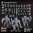 Tabletop Terrain Miniature Kill-Obsessed Squad (build-kit)