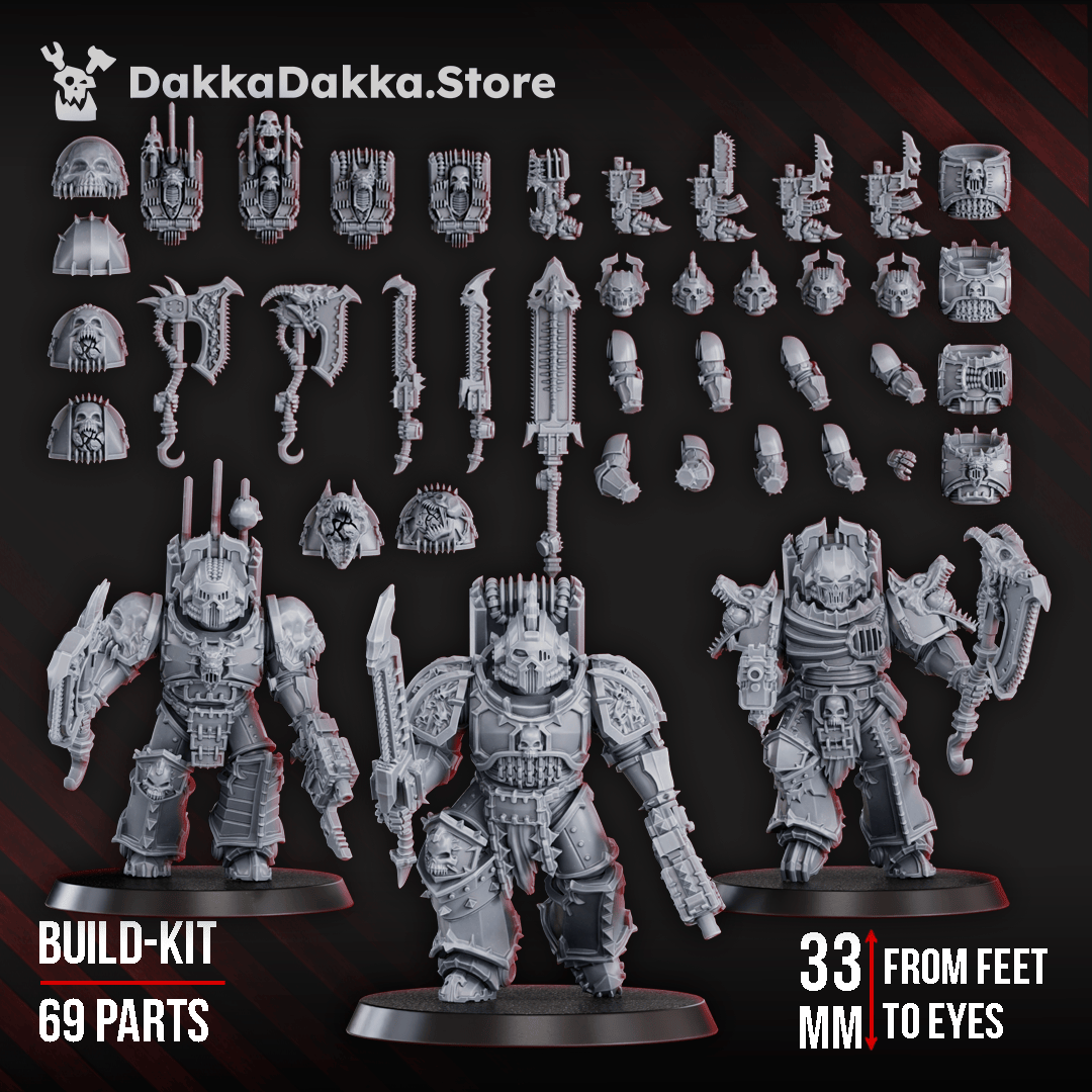 Tabletop Terrain Miniature Kill-Obsessed Squad (build-kit)