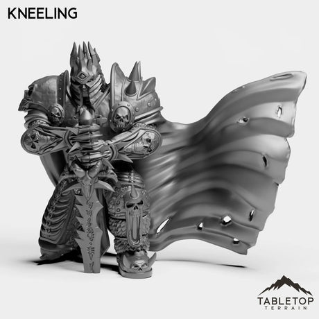Tabletop Terrain Miniature Kneeling Death King