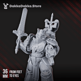 Tabletop Terrain Miniature Knight-Commander Henry The Stronghold - Prime Armored Space Captain of Citadel Vanguard
