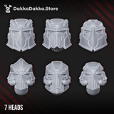 Tabletop Terrain Miniature Knights of the Great Gates (build kit) - Prime Armored Battleline Squad of Citadel Vanguard