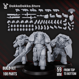 Tabletop Terrain Miniature Knights of the Sky Gates (build kit) - Prime Armored Space Assault Squad of Citadel Vanguard
