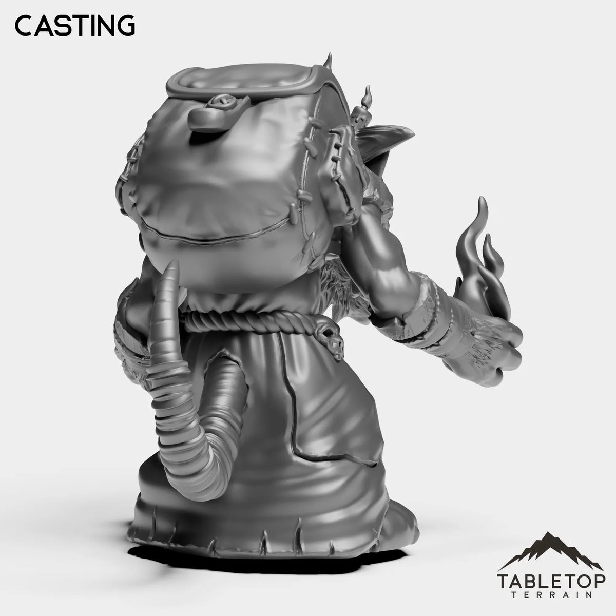 Tabletop Terrain Miniature Kobold Pyromancer