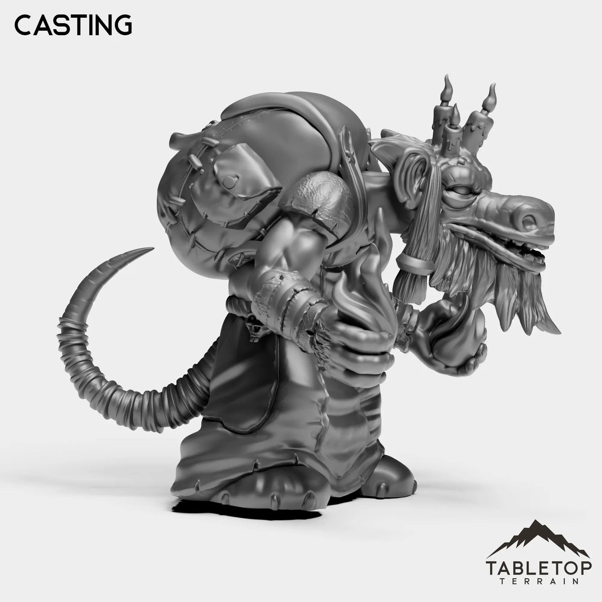 Tabletop Terrain Miniature Kobold Pyromancer