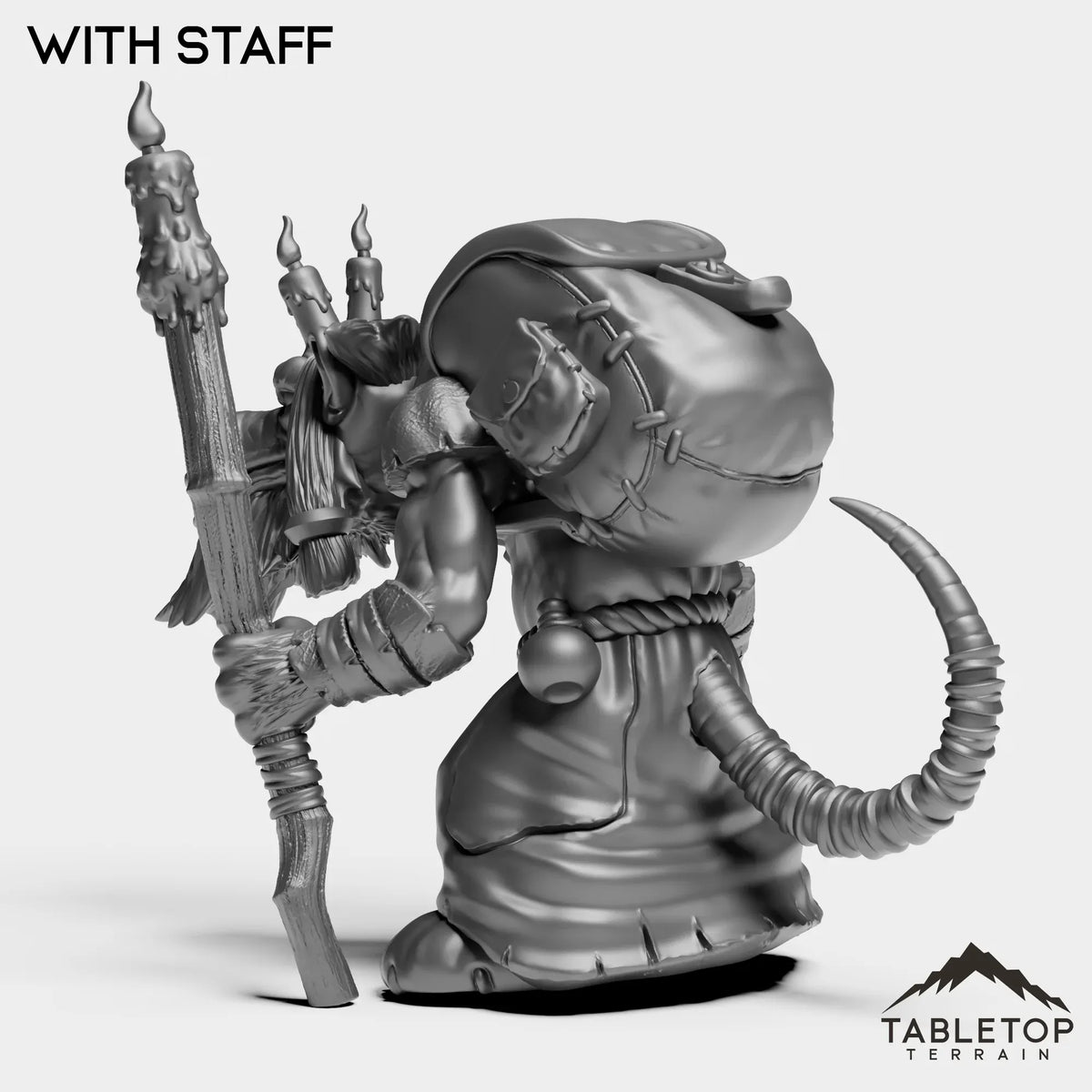 Tabletop Terrain Miniature Kobold Pyromancer