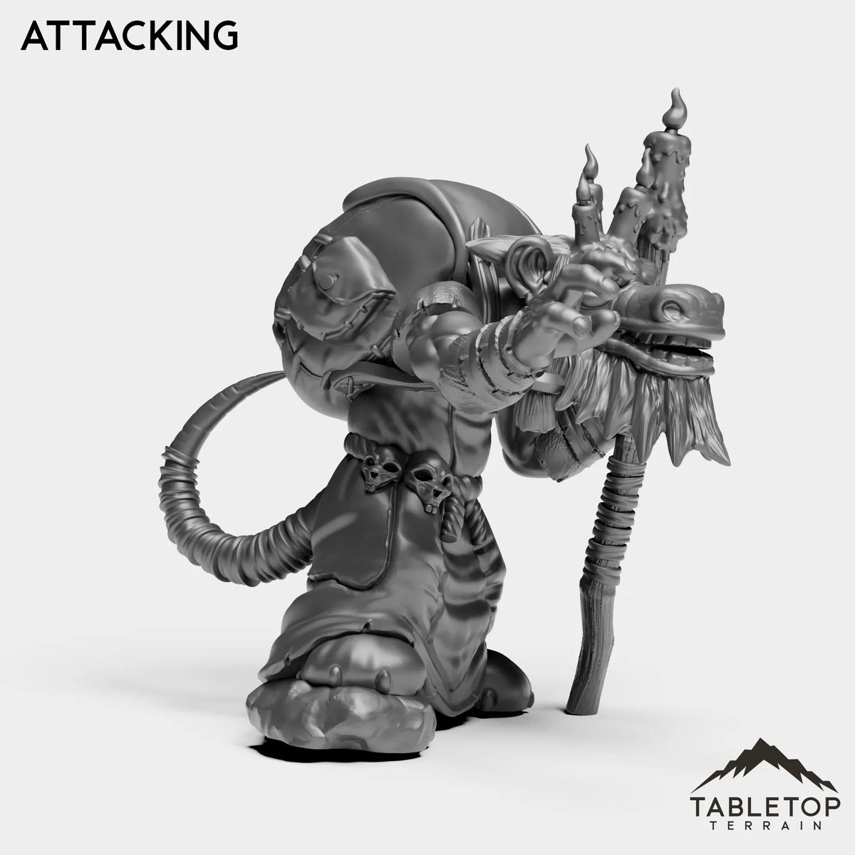Tabletop Terrain Miniature Kobold Pyromancer