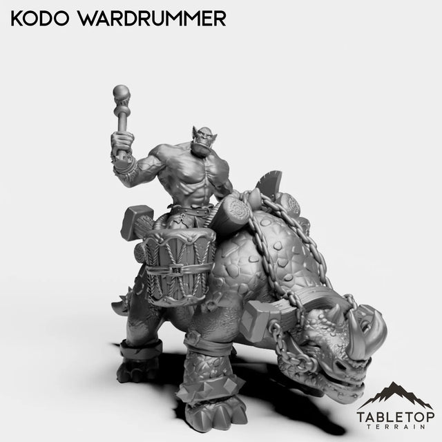 Tabletop Terrain Miniature Kodo Wardrummer