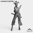 Tabletop Terrain Miniature Kunoichi Sister 1 Kunoichi Sisters - Street Samurai