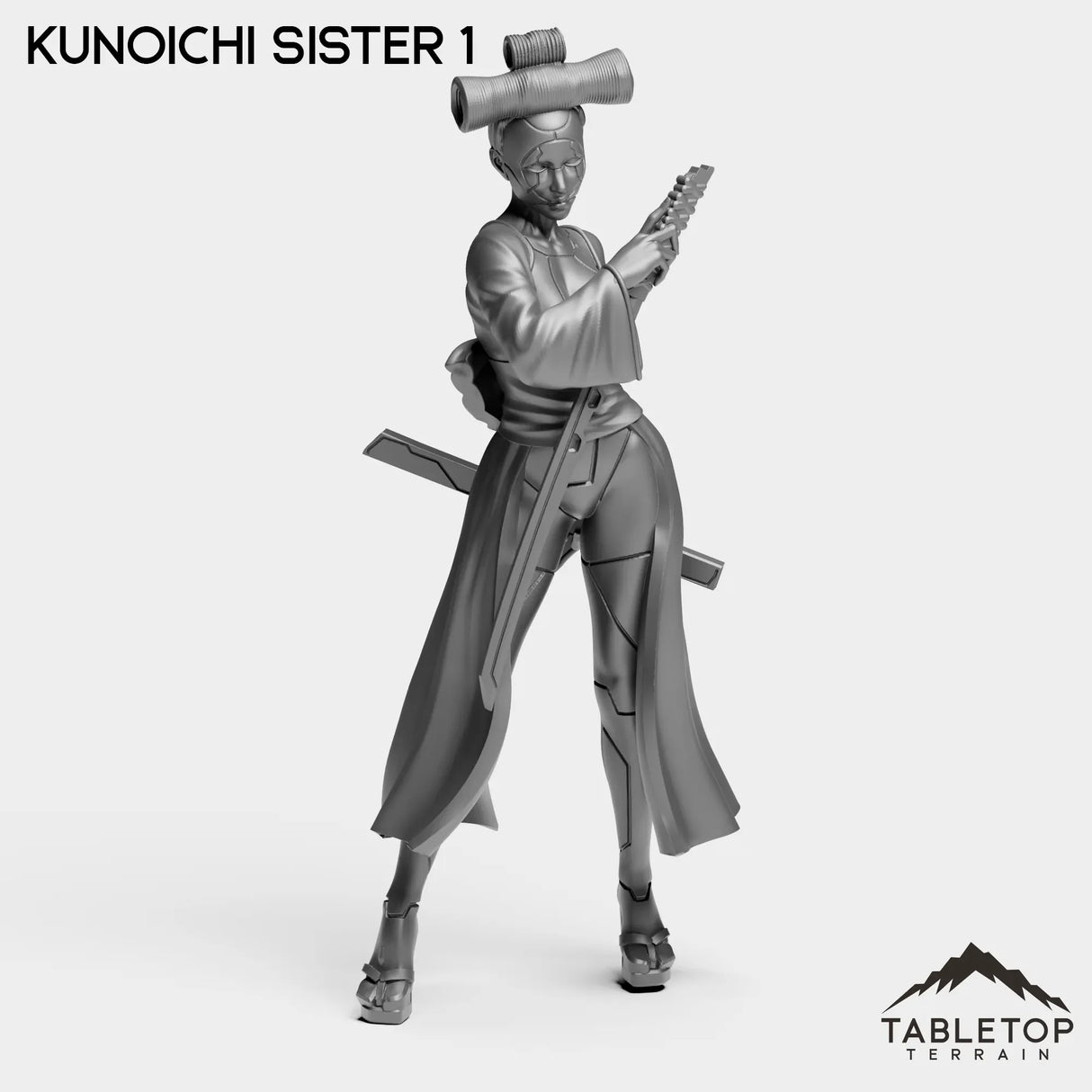 Tabletop Terrain Miniature Kunoichi Sister 1 Kunoichi Sisters - Street Samurai