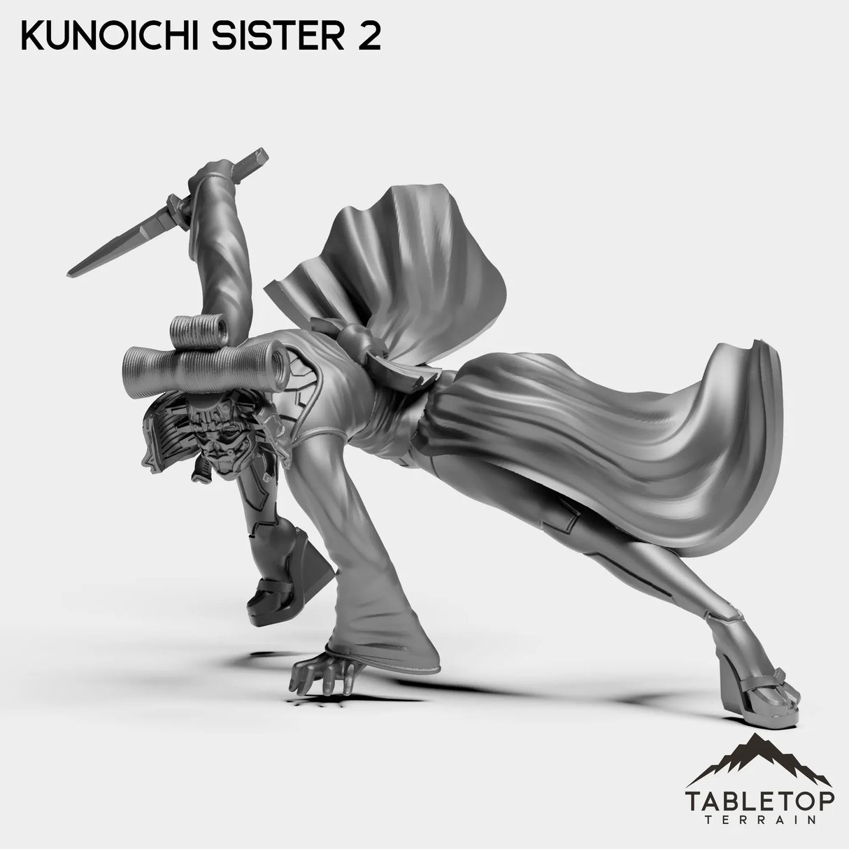 Tabletop Terrain Miniature Kunoichi Sister 2 Kunoichi Sisters - Street Samurai