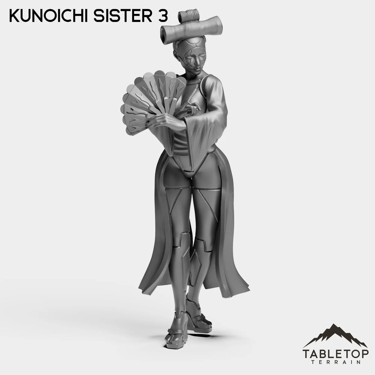 Tabletop Terrain Miniature Kunoichi Sister 3 Kunoichi Sisters - Street Samurai