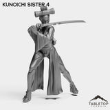 Tabletop Terrain Miniature Kunoichi Sister 4 Kunoichi Sisters - Street Samurai