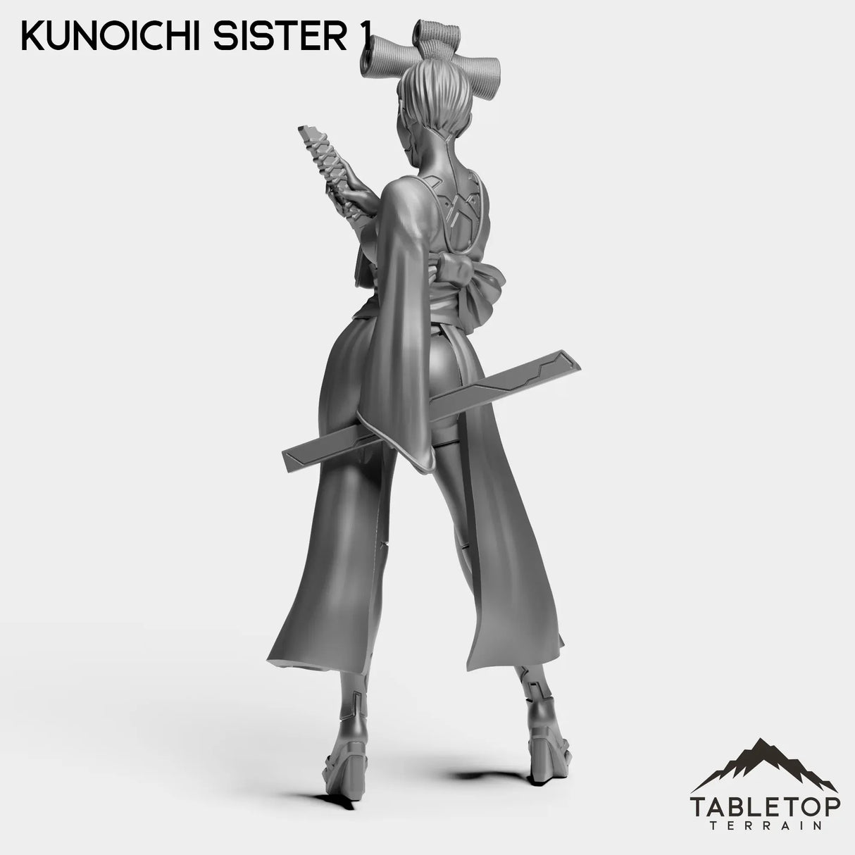 Tabletop Terrain Miniature Kunoichi Sisters - Street Samurai