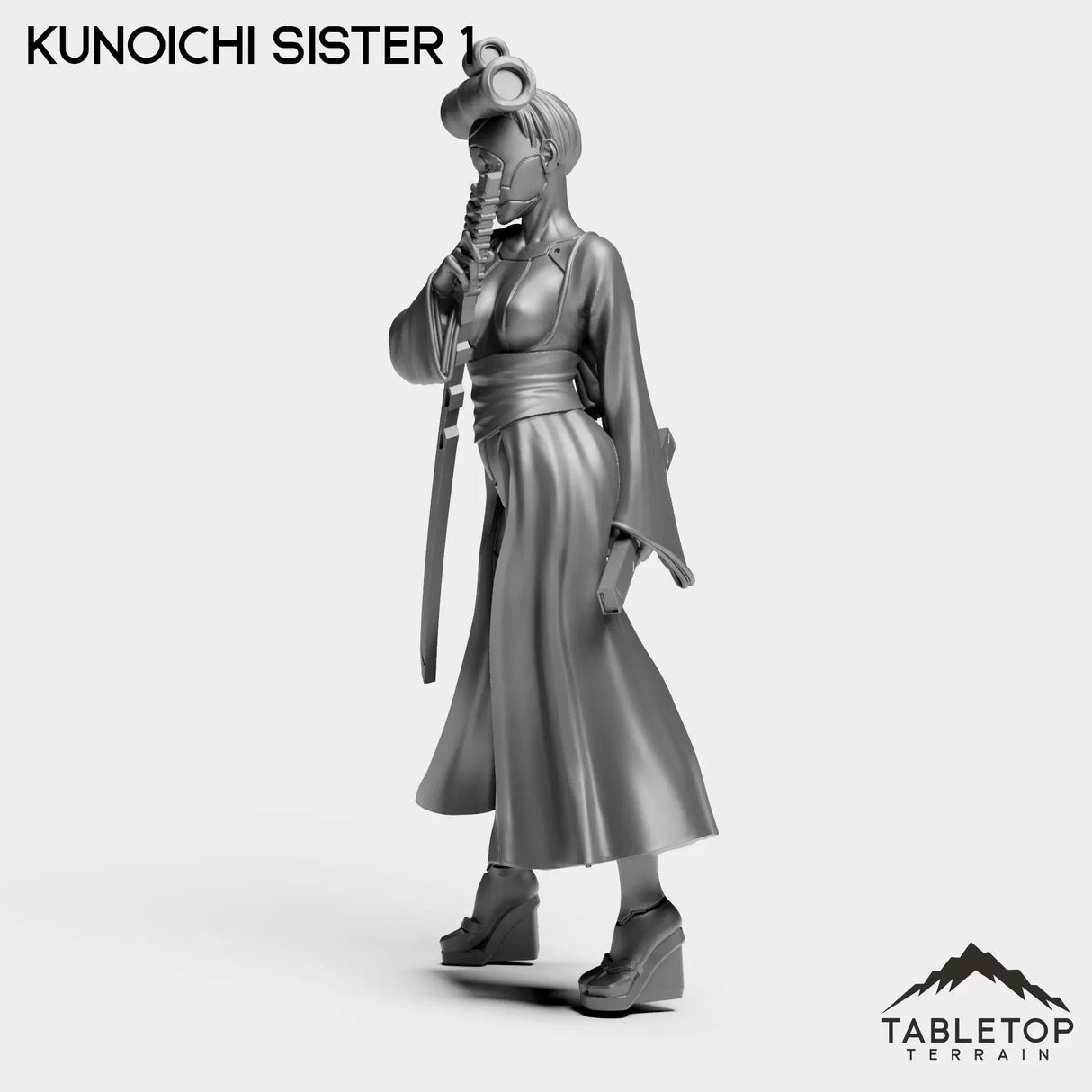 Tabletop Terrain Miniature Kunoichi Sisters - Street Samurai