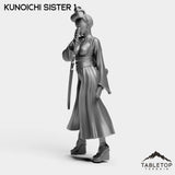Tabletop Terrain Miniature Kunoichi Sisters - Street Samurai