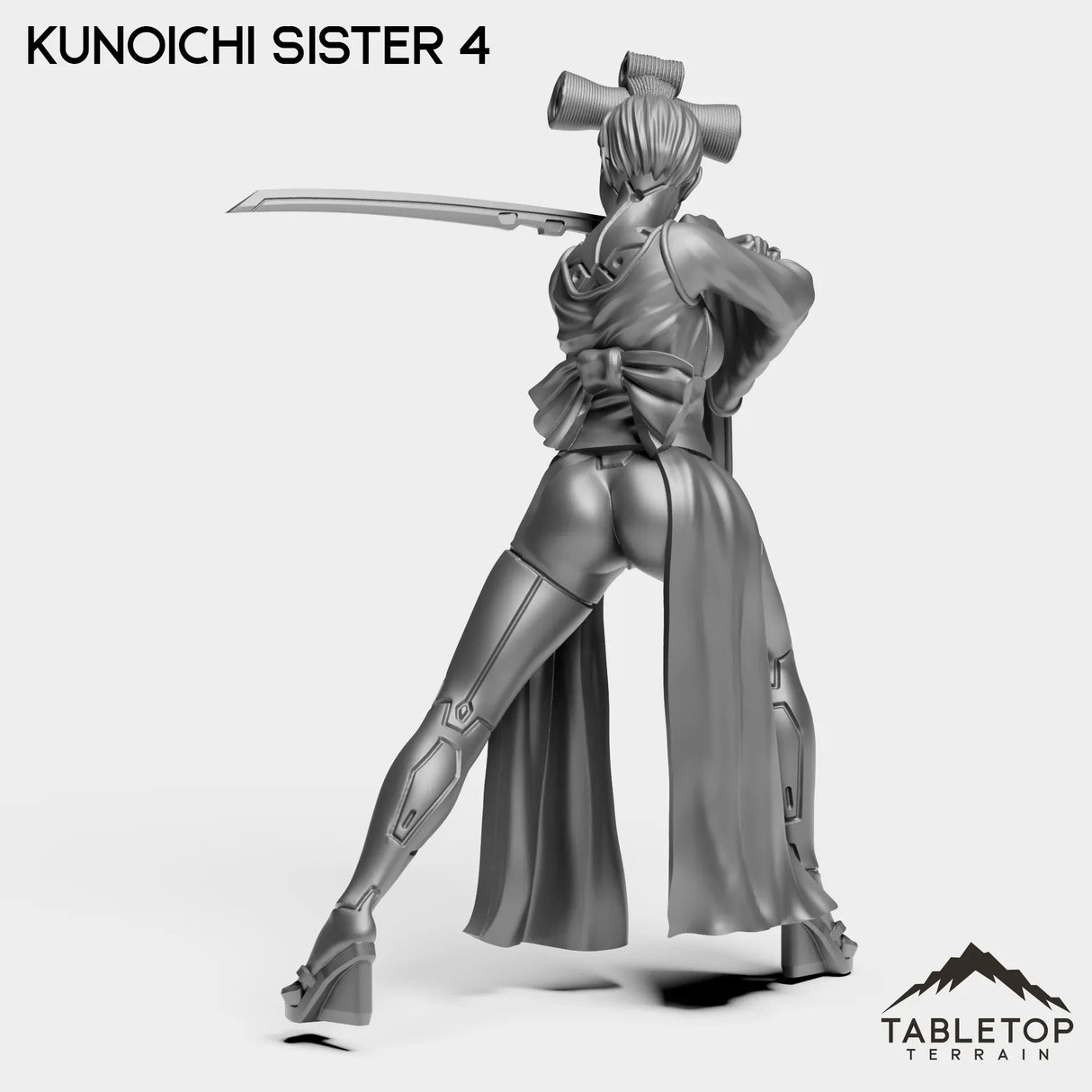 Tabletop Terrain Miniature Kunoichi Sisters - Street Samurai