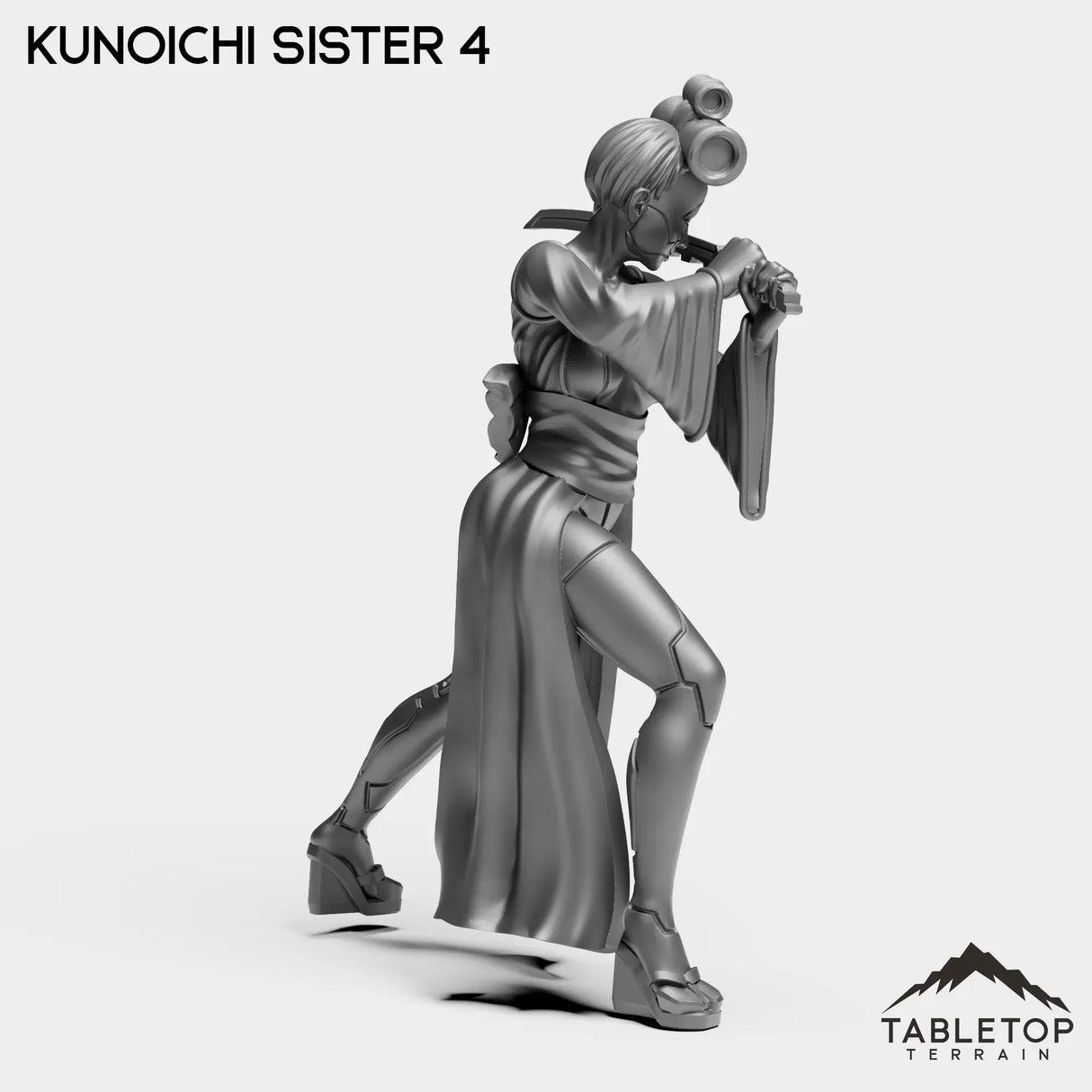 Tabletop Terrain Miniature Kunoichi Sisters - Street Samurai