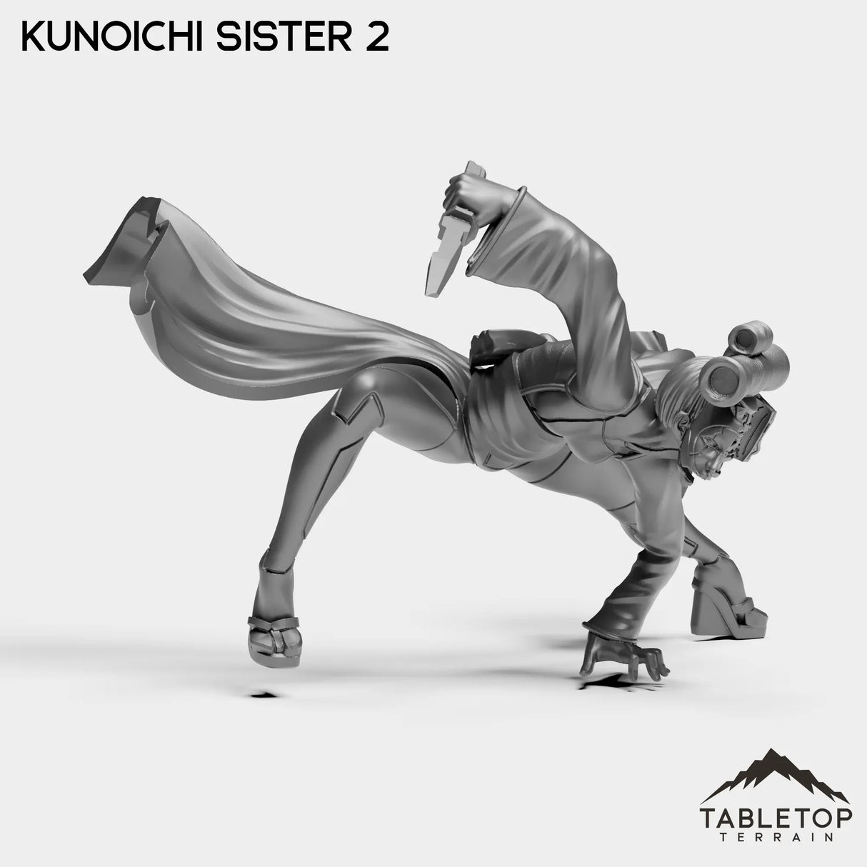 Tabletop Terrain Miniature Kunoichi Sisters - Street Samurai