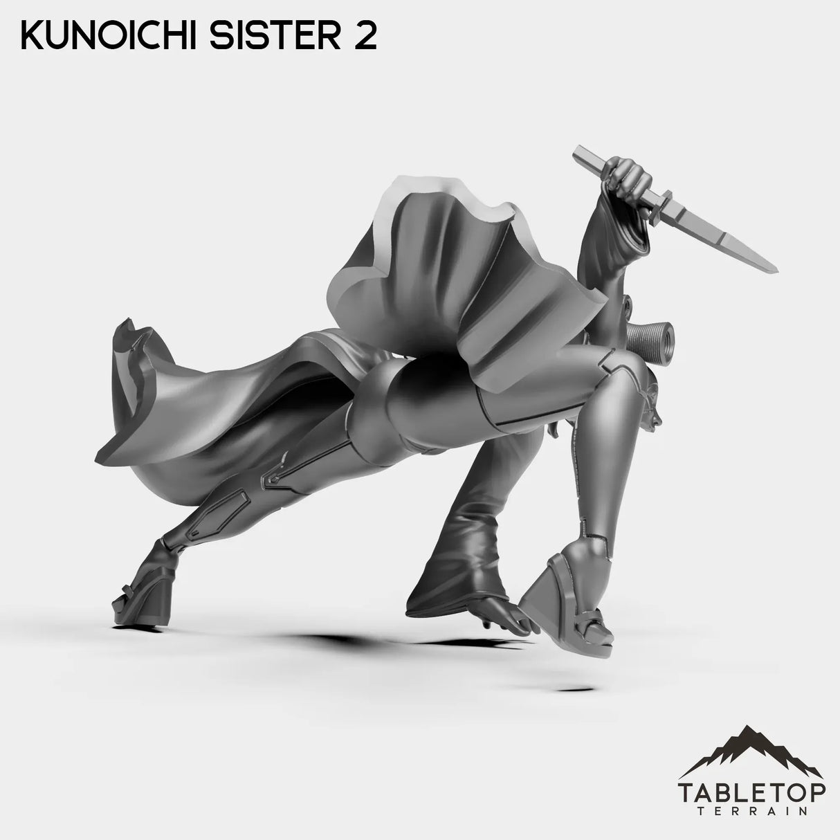 Tabletop Terrain Miniature Kunoichi Sisters - Street Samurai
